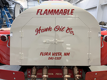 1949 Ford Gas Truck Lettering