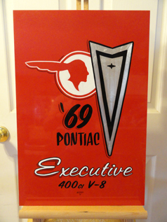 Hand Lettered Show Card - '69 Pontiac Executive