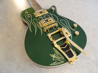 Flamed Gretsch Guitar