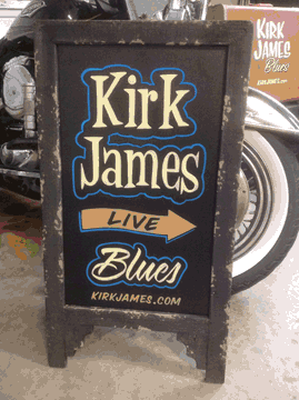 Kirk James Blues A-frame Sign